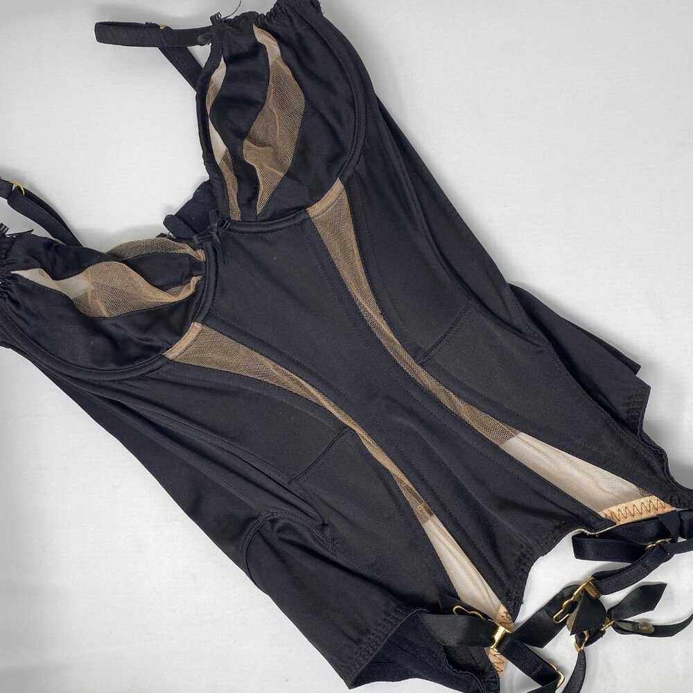 Agent Provocateur Evalyne Black Basque 32DD *NO SIZE TAG* - Picture 5 of 14